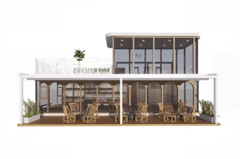 K1-Multi-Scenario Commercial Pod – Duplex Coffee House 8 K1 Multi Scenario Commercial Pod – Duplex Coffee House01